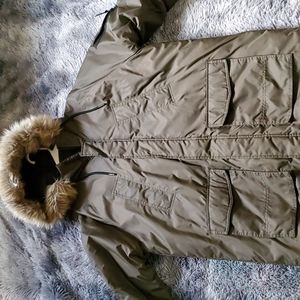 H&M Divided faux fur hooded winter coat